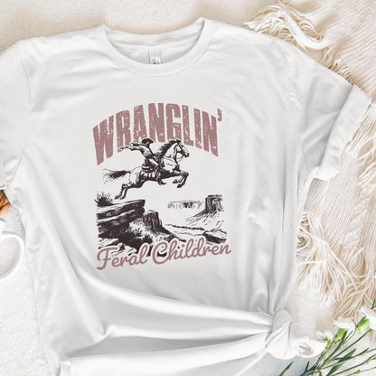 Wrangling Feral Children png, Southern PNG - 300 DPI Design for T-Shirt