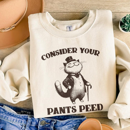 Consider Your Pants Peed PNG, Funny Cat T-Shirt Design - 300 DPI Design