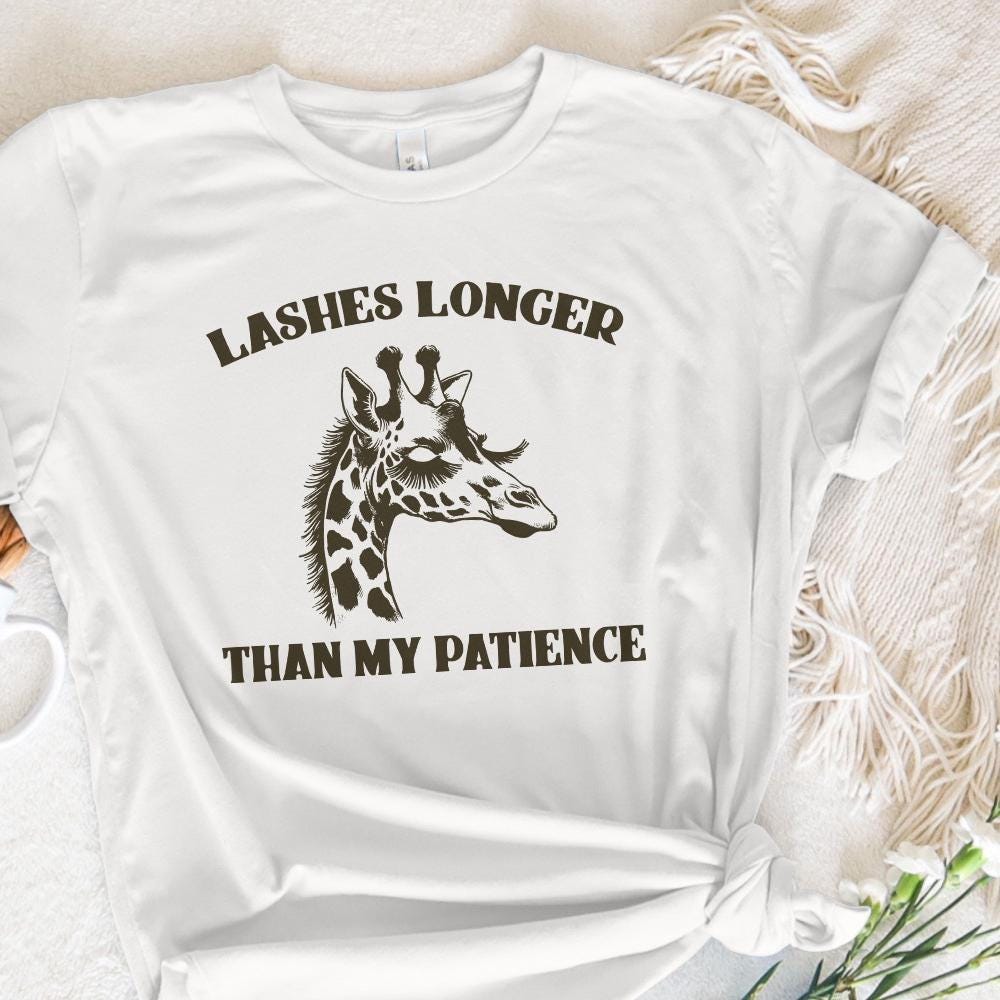 Lashes Longer Than My Patience PNG, Sarcastic Shirt Png - 300 DPI Design