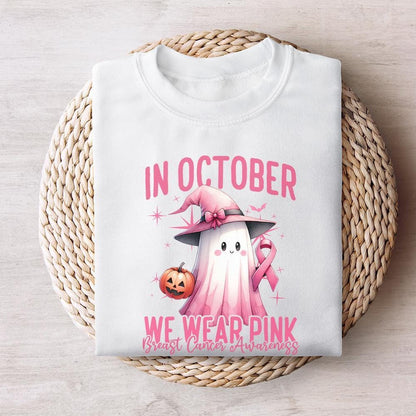 In October We Wear Pink PNG, Breast Cancer Awareness PNG - 300 DPI Design