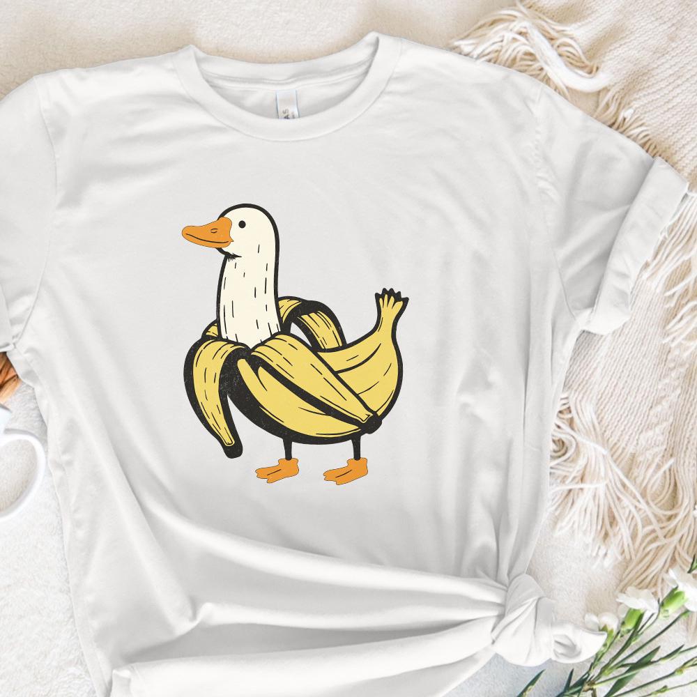 Funny Banana Duck PNG, Cute Banana Duck Sublimation - 300 DPI Design for