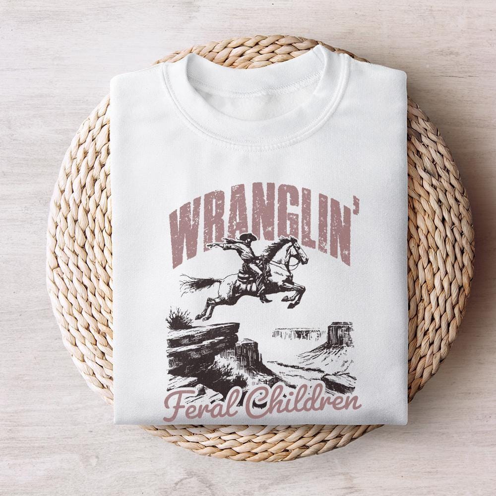 Wrangling Feral Children png, Southern PNG - 300 DPI Design for T-Shirt