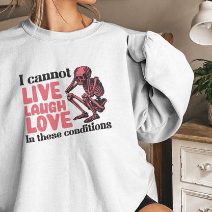 I Can't Live Laugh Love PNG, Sarcastic PNG - 300 DPI Design for T-Shirt
