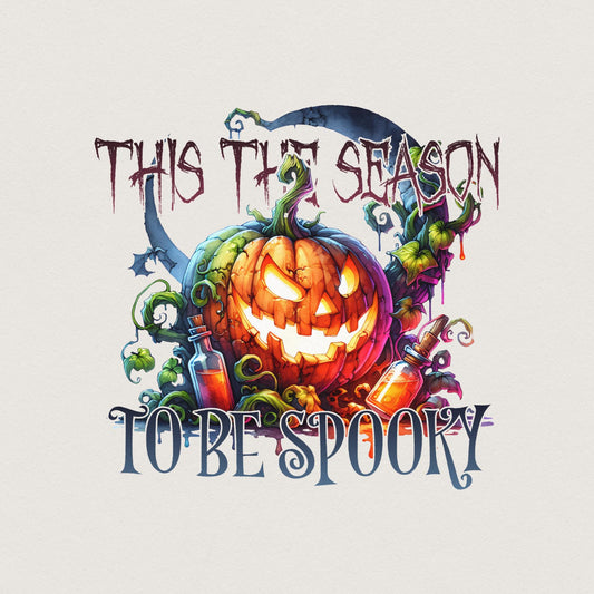 Tis the Season to Be Spooky PNG, Halloween Png - 300 DPI Design for T-Shirt