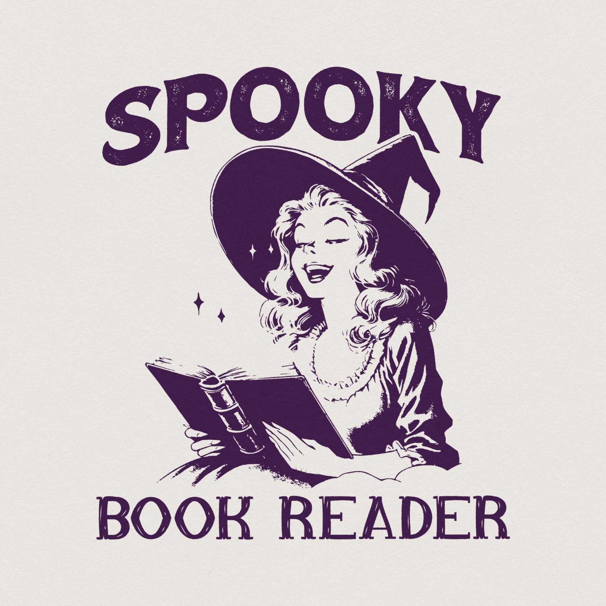 Spooky Book Girl PNG, Halloween Book Digital Download - 300 DPI Design