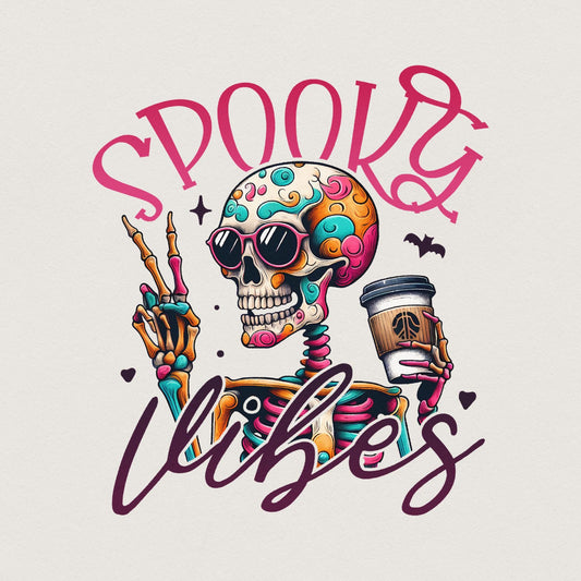Spooky Vibes Png, Spooky Season Png - 300 DPI Design for T-Shirt