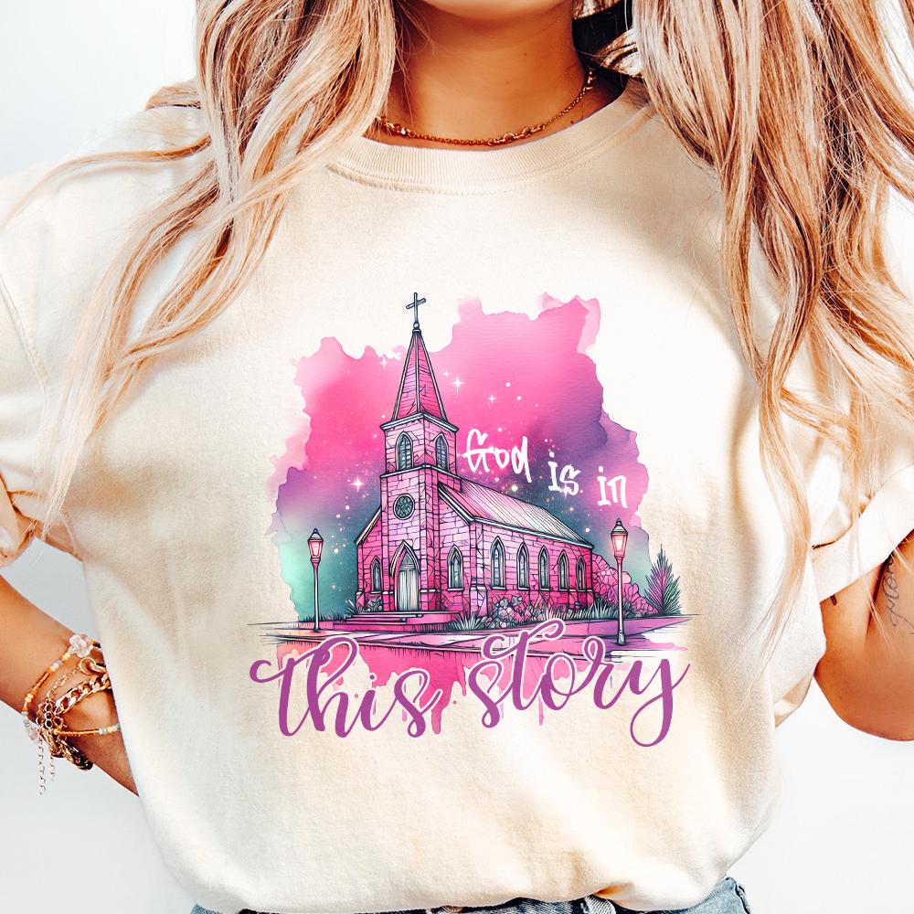God is in This Story PNG, Christian Png - 300 DPI Design for T-Shirt