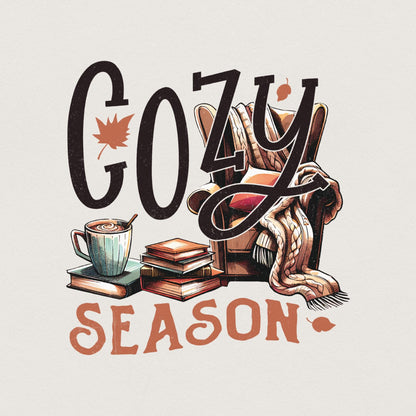 Cozy Season PNG, Fall Png - 300 DPI Design for T-Shirt