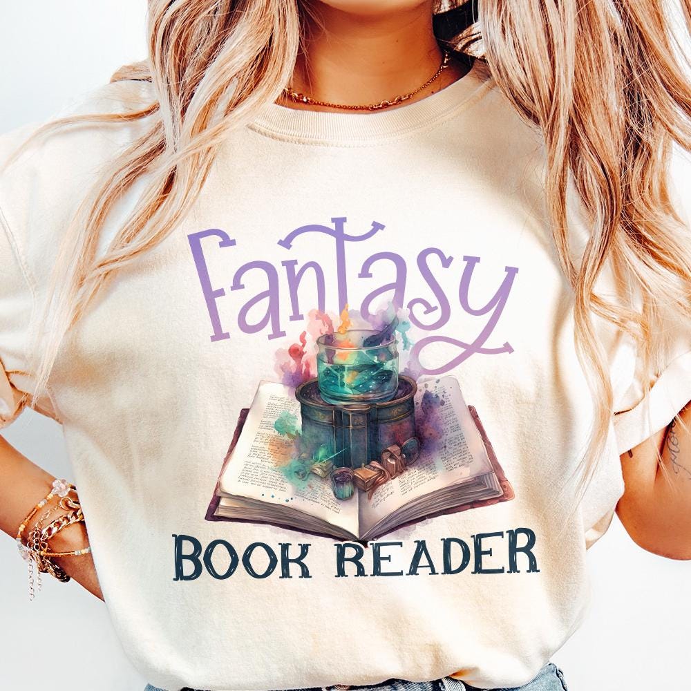 Fantasy Readers Book Club png, PNG - 300 DPI Design for T-Shirt