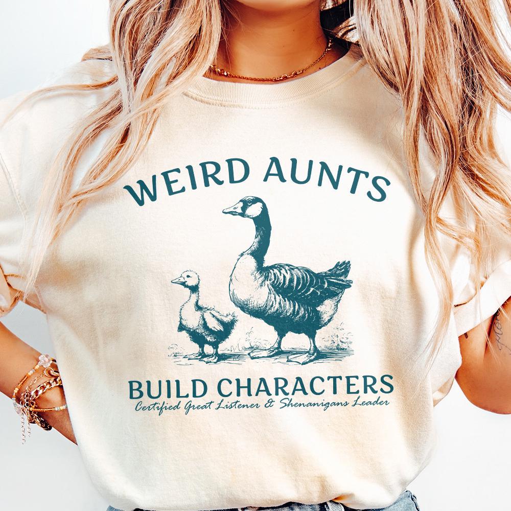 Weird Aunts Build Characters PNG, Funny Aunt Gift - 300 DPI Design for
