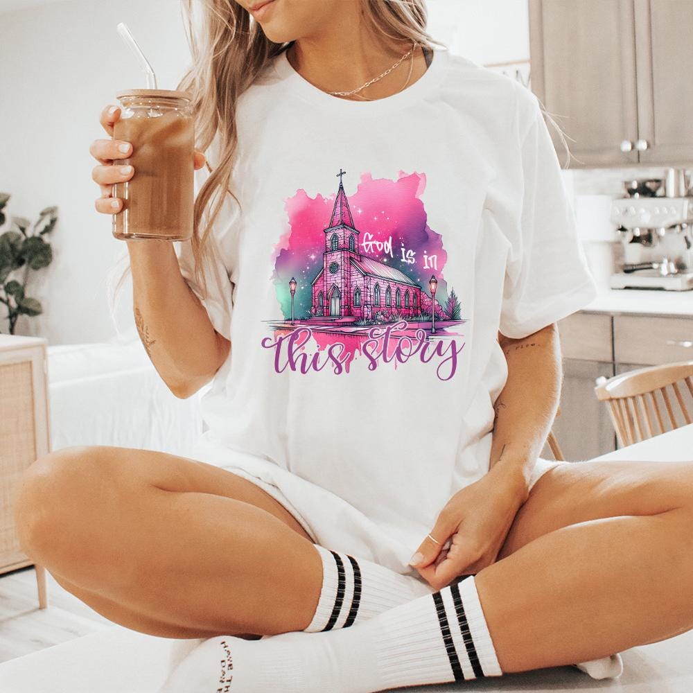 God is in This Story PNG, Christian Png - 300 DPI Design for T-Shirt