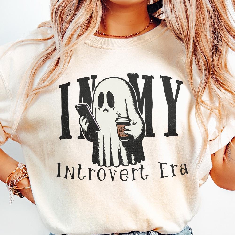 In My Introvert Era Png, Spooky Season Png - 300 DPI Design for T-Shirt