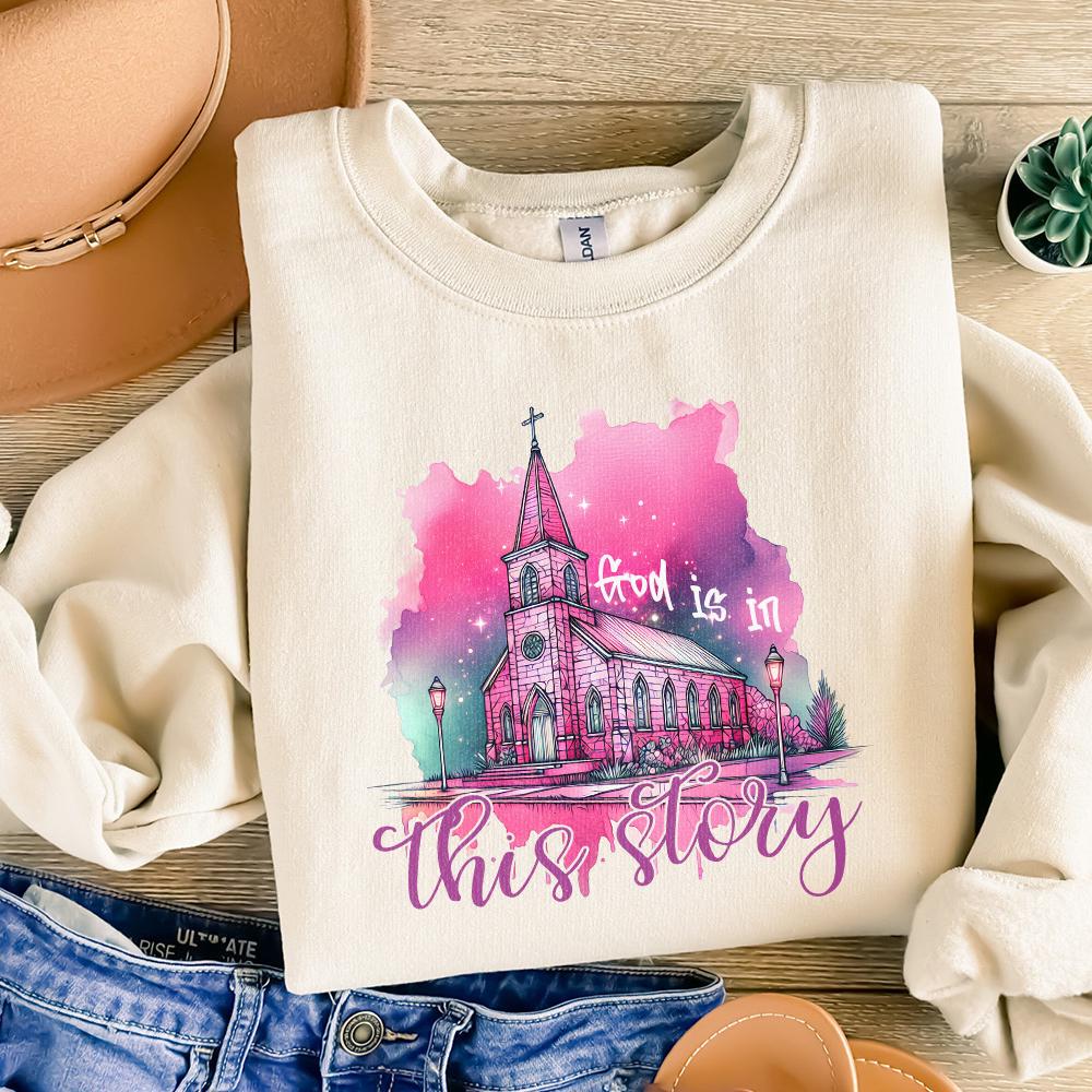 God is in This Story PNG, Christian Png - 300 DPI Design for T-Shirt