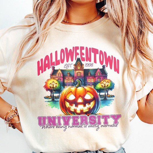 Vintage Halloween Town 1998 Design, Retro Halloween Png Download - 300