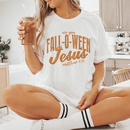 Are You Fall-O-Ween Jesus Png, Vintage Fall - 300 DPI Design for T-Shirt