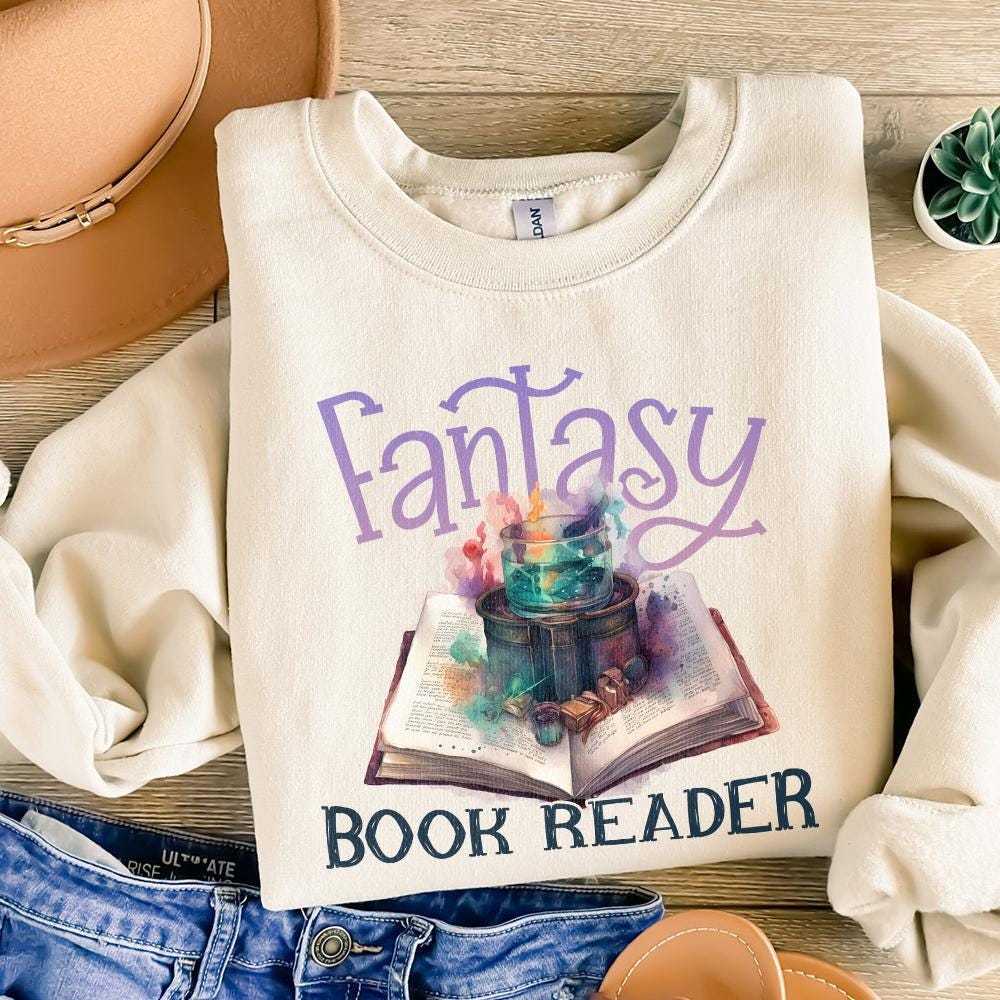 Fantasy Readers Book Club png, PNG - 300 DPI Design for T-Shirt