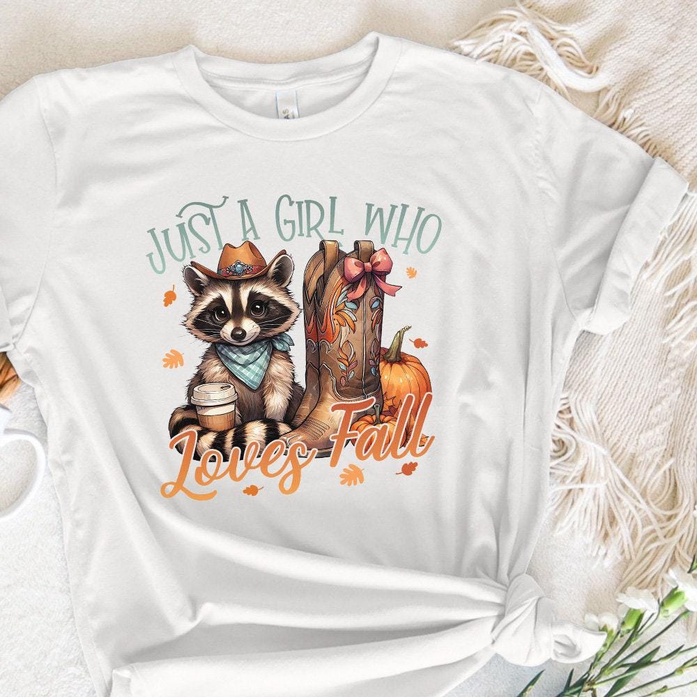 Just a Girl who Loves Fall, Pumpkin Spice Png - 300 DPI Design for T-Shirt