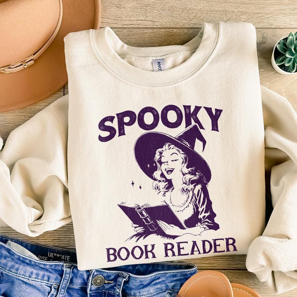 Spooky Book Girl PNG, Halloween Book Digital Download - 300 DPI Design
