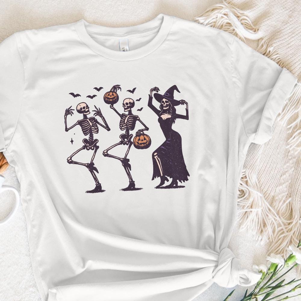 Dancing Skeleton png, Halloween skeleton - 300 DPI Design for T-Shirt