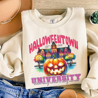 Vintage Halloween Town 1998 Design, Retro Halloween Png Download - 300