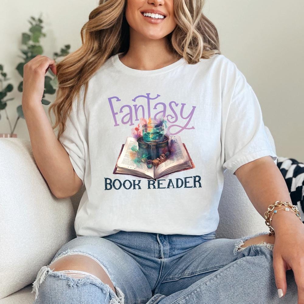 Fantasy Readers Book Club png, PNG - 300 DPI Design for T-Shirt