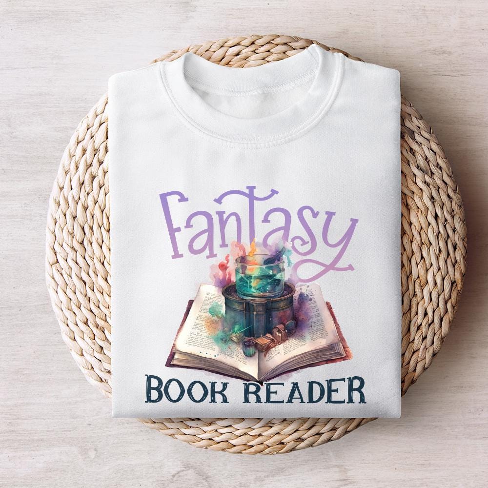 Fantasy Readers Book Club png, PNG - 300 DPI Design for T-Shirt