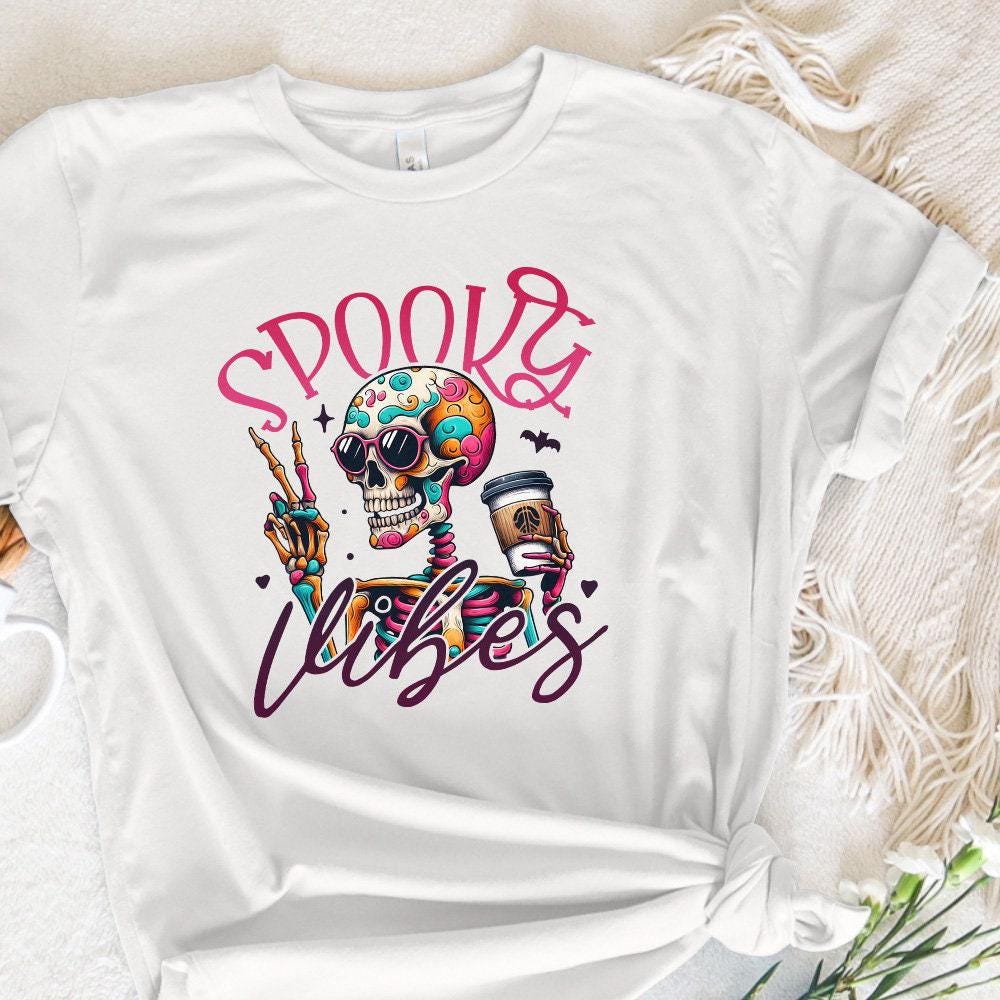 Spooky Vibes Png, Spooky Season Png - 300 DPI Design for T-Shirt