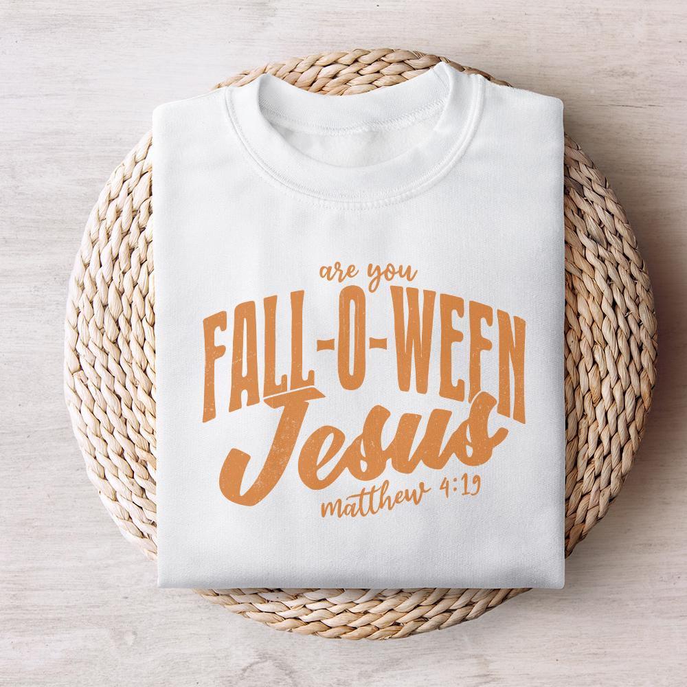 Are You Fall-O-Ween Jesus Png, Vintage Fall - 300 DPI Design for T-Shirt