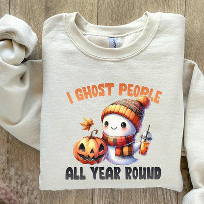 Retro Ghost I Halloween PNG, Ghost Coffee PNG - 300 DPI Design for T-Shirt