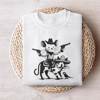 Mouse Cowboy, Cat png - 300 DPI Design for T-Shirt