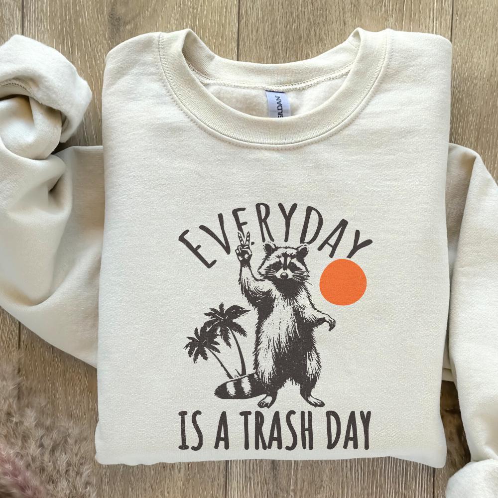 Everyday is Trash Day PNG, Funny Raccoon Png - 300 DPI Design for T-Shirt