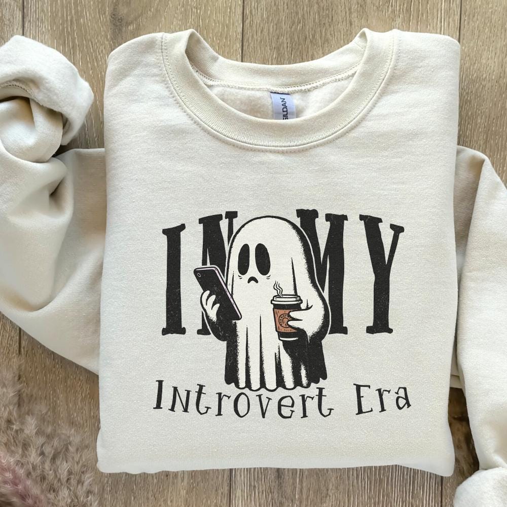 In My Introvert Era Png, Spooky Season Png - 300 DPI Design for T-Shirt