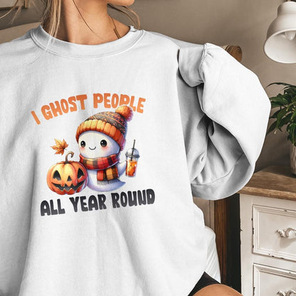 Retro Ghost I Halloween PNG, Ghost Coffee PNG - 300 DPI Design for T-Shirt