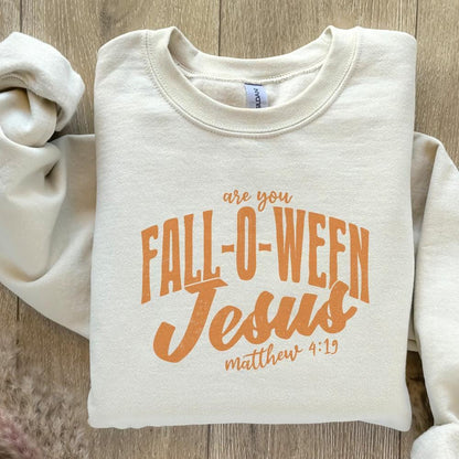 Are You Fall-O-Ween Jesus Png, Vintage Fall - 300 DPI Design for T-Shirt