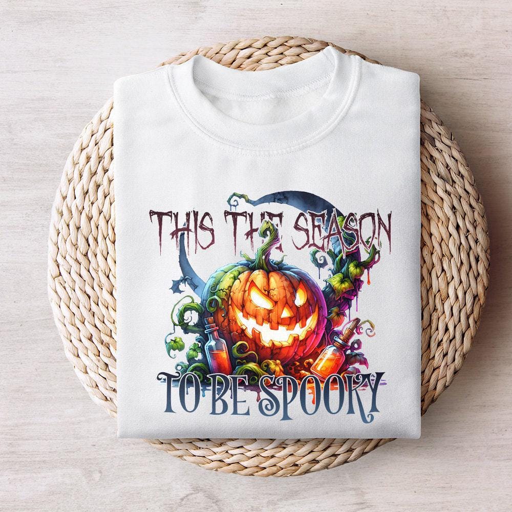 Tis the Season to Be Spooky PNG, Halloween Png - 300 DPI Design for T-Shirt
