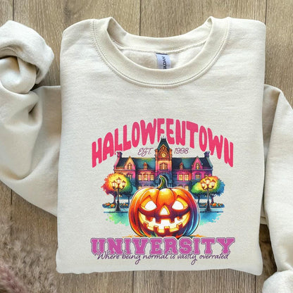 Vintage Halloween Town 1998 Design, Retro Halloween Png Download - 300