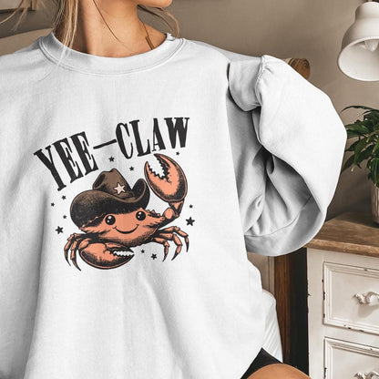Yee Claw Crab png, Funny Cowboy Crab - 300 DPI Design for T-Shirt