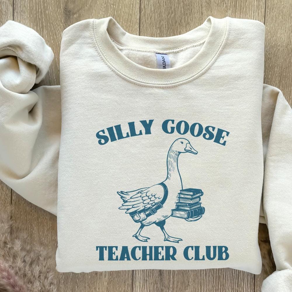Silly Goose Teacher Club PNG Digital Download, Funny Goose Shirt - 300