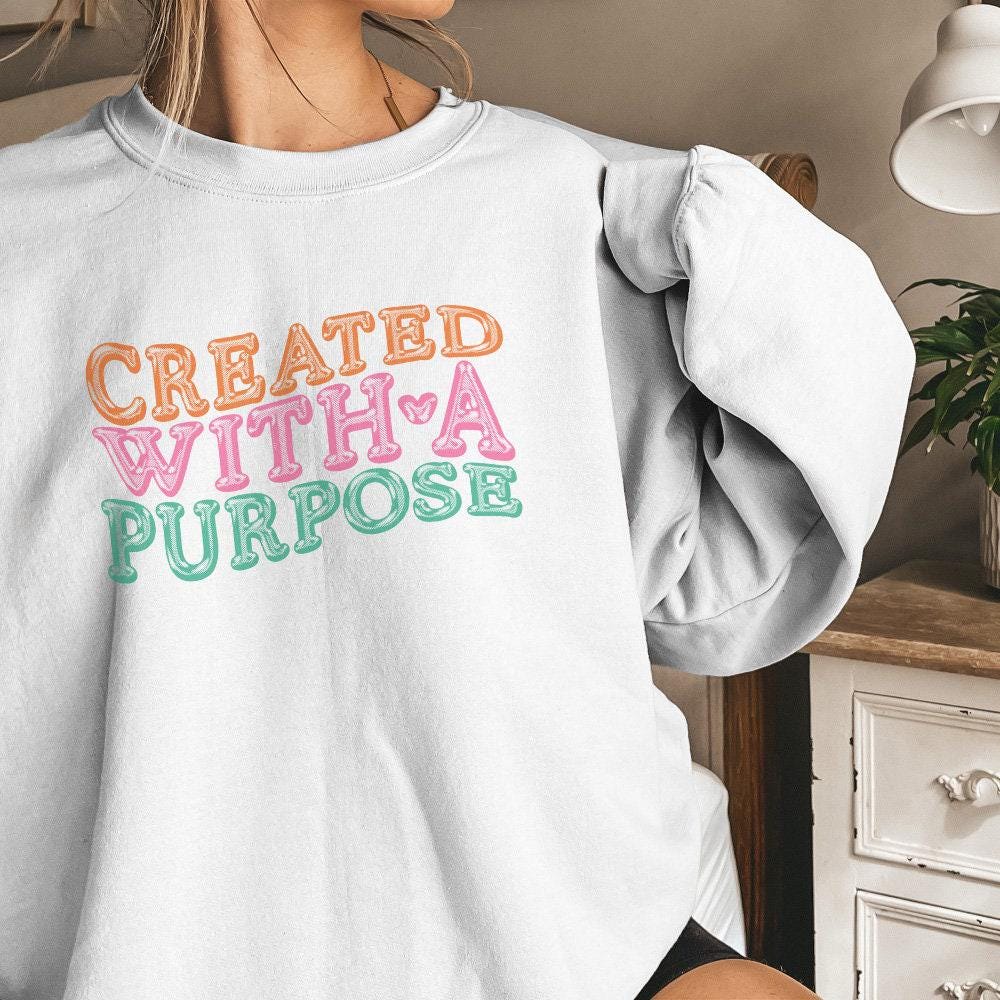 Created With a Purpose PNG, Faith Christian Png - 300 DPI Design for