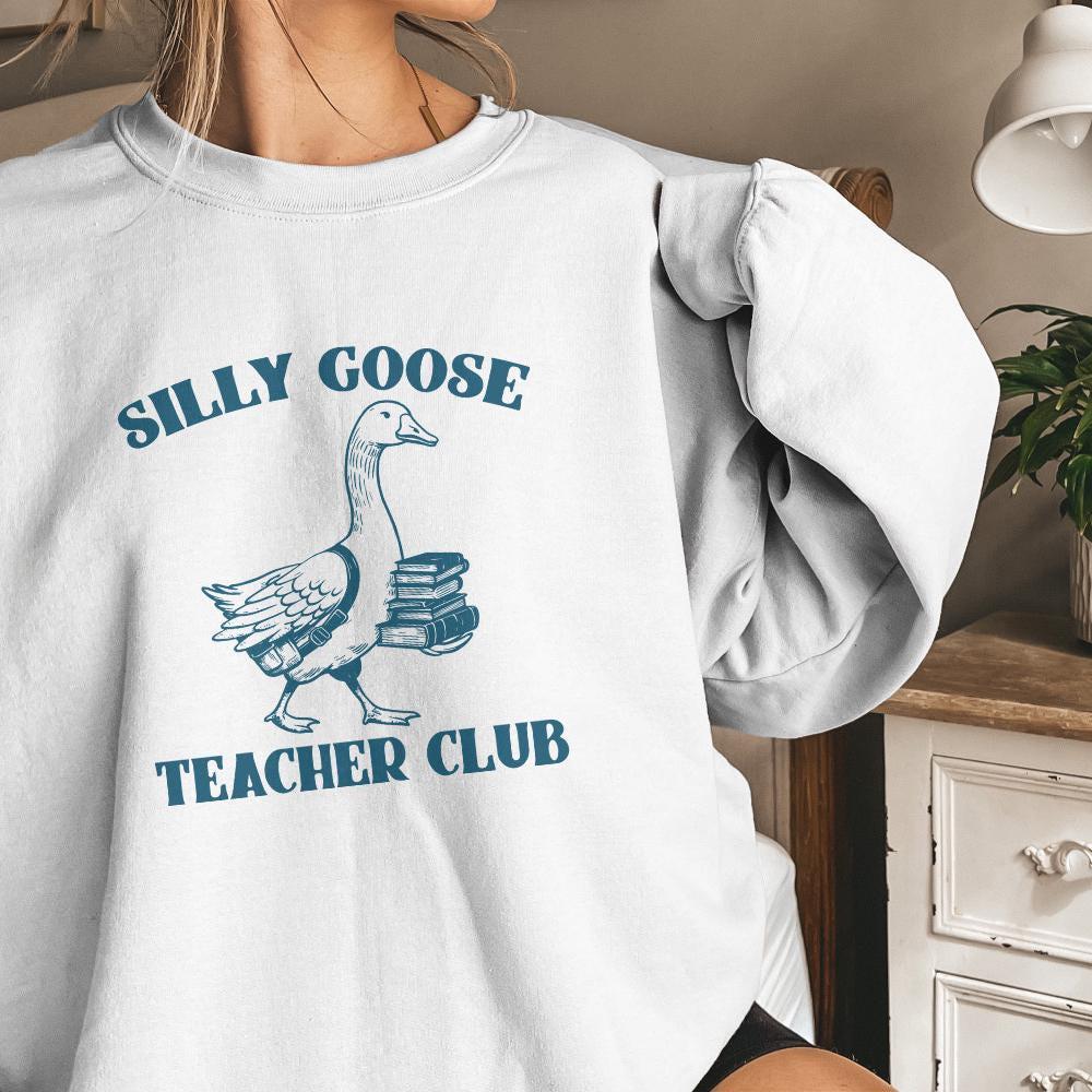 Silly Goose Teacher Club PNG Digital Download, Funny Goose Shirt - 300