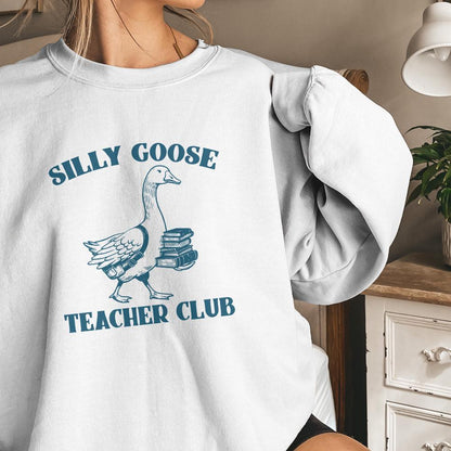 Silly Goose Teacher Club PNG Digital Download, Funny Goose Shirt - 300