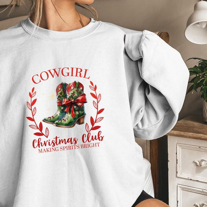 Cowgirl Christmas PNG, Retro Christmas PNG - 300 DPI Design for T-Shirt