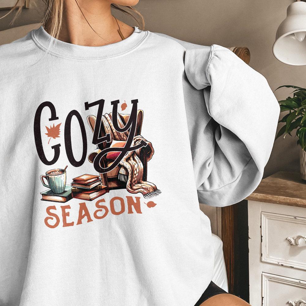 Cozy Season PNG, Fall Png - 300 DPI Design for T-Shirt