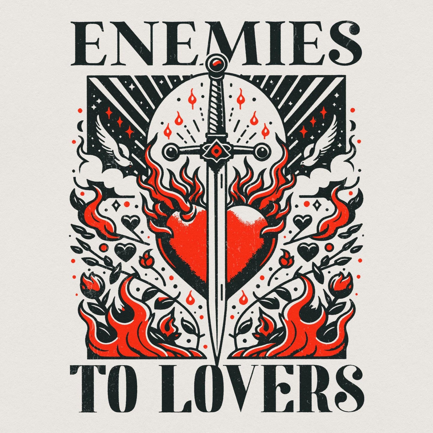 Enemies to Lovers Book Club PNG, Bookish png - 300 DPI Design for T-Shirt