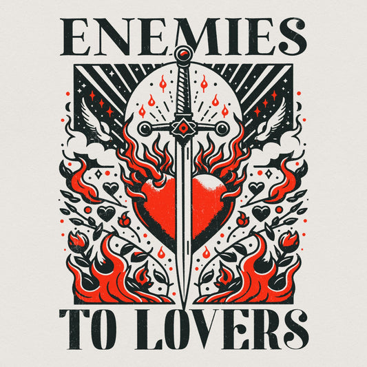 Enemies to Lovers Book Club PNG, Bookish png - 300 DPI Design for T-Shirt