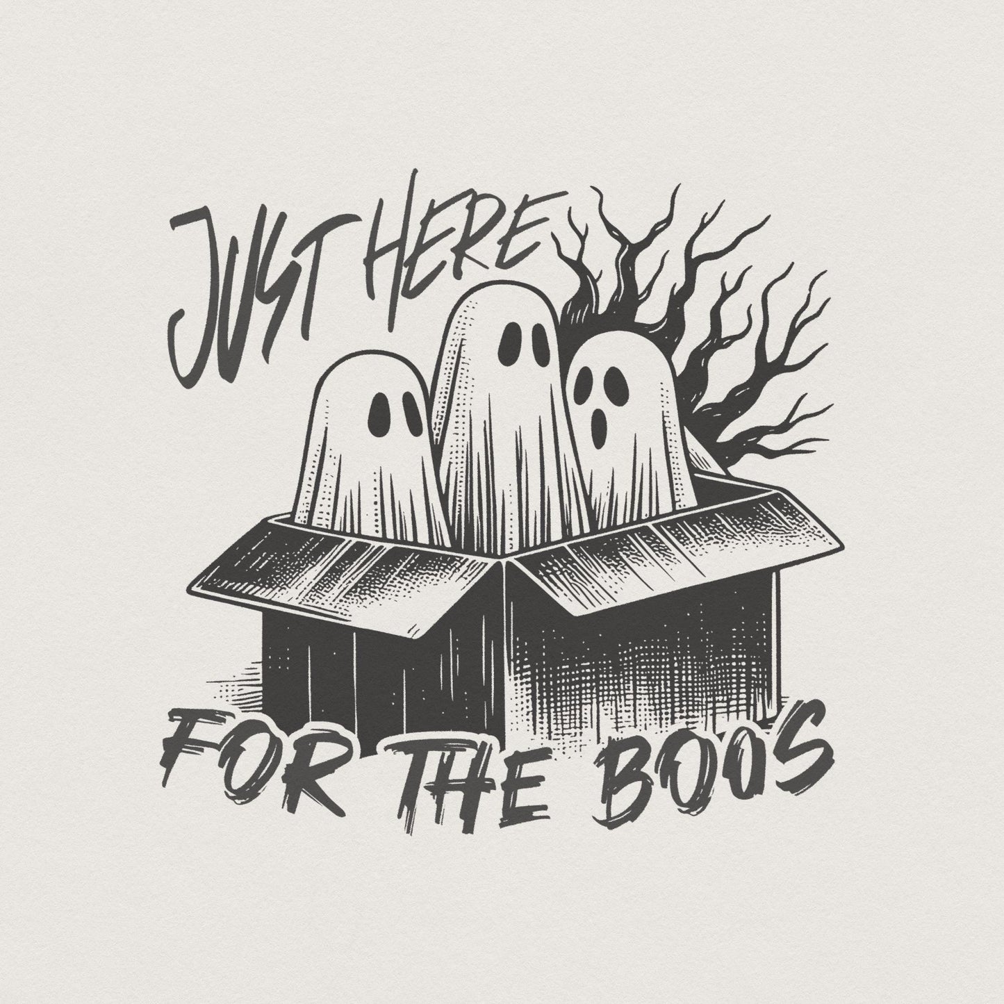 Here for the Boos PNG, Retro Vintage Png - 300 DPI Design for T-Shirt