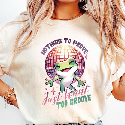 Groovy Frog Graphic, Funny Frog Png - 300 DPI Design for T-Shirt