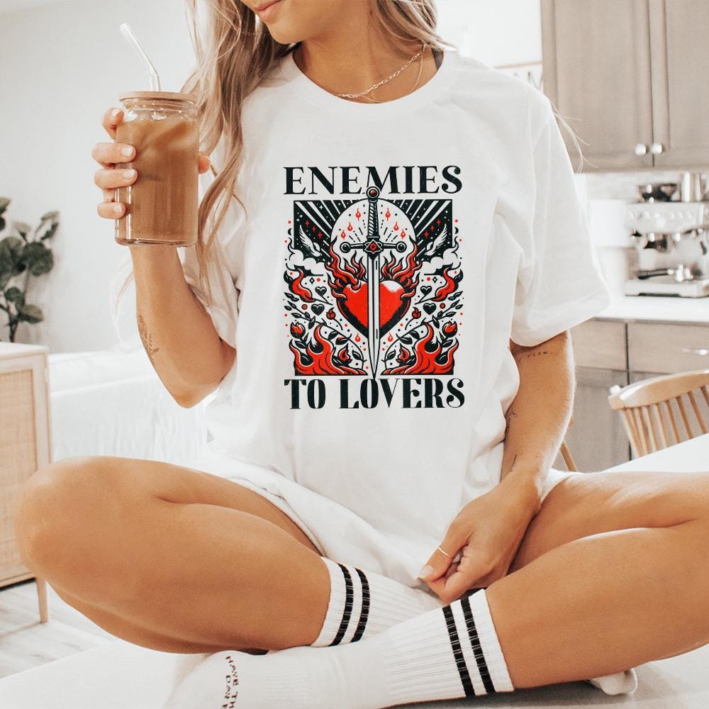 Enemies to Lovers Book Club PNG, Bookish png - 300 DPI Design for T-Shirt