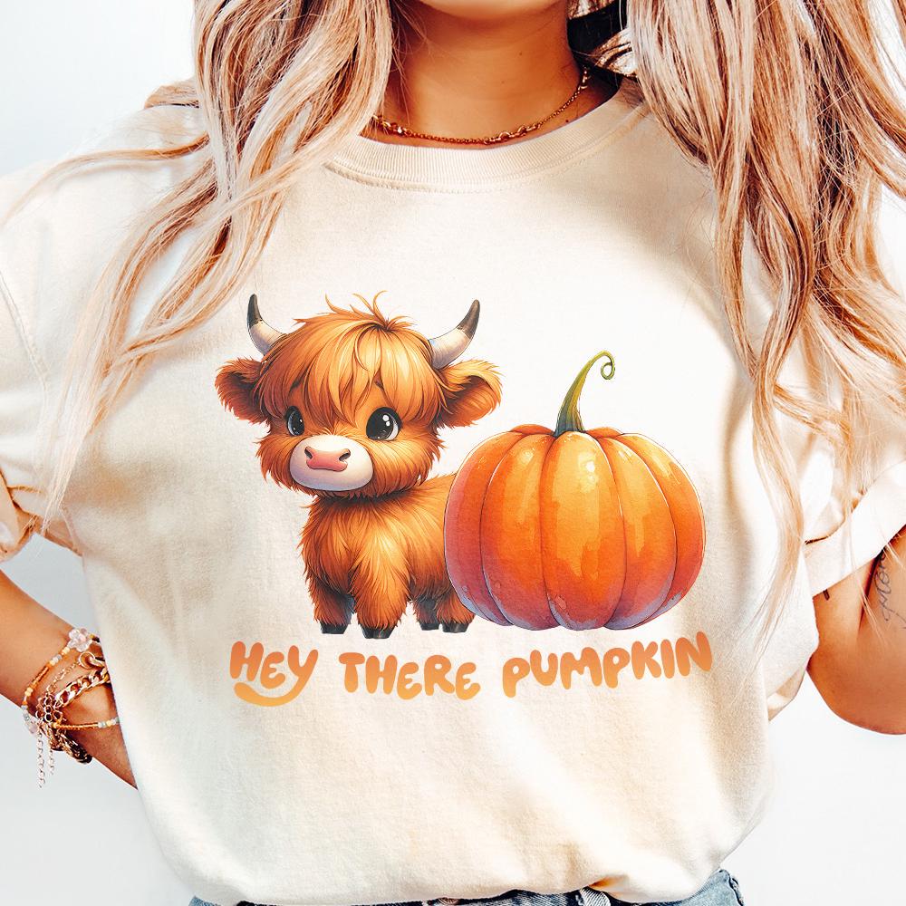 Highland Cow PNG, Autumn PNG - 300 DPI Design for T-Shirt