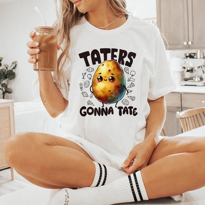 Taters Gonna Tate PNG, Funny Sayings - 300 DPI Design for T-Shirt